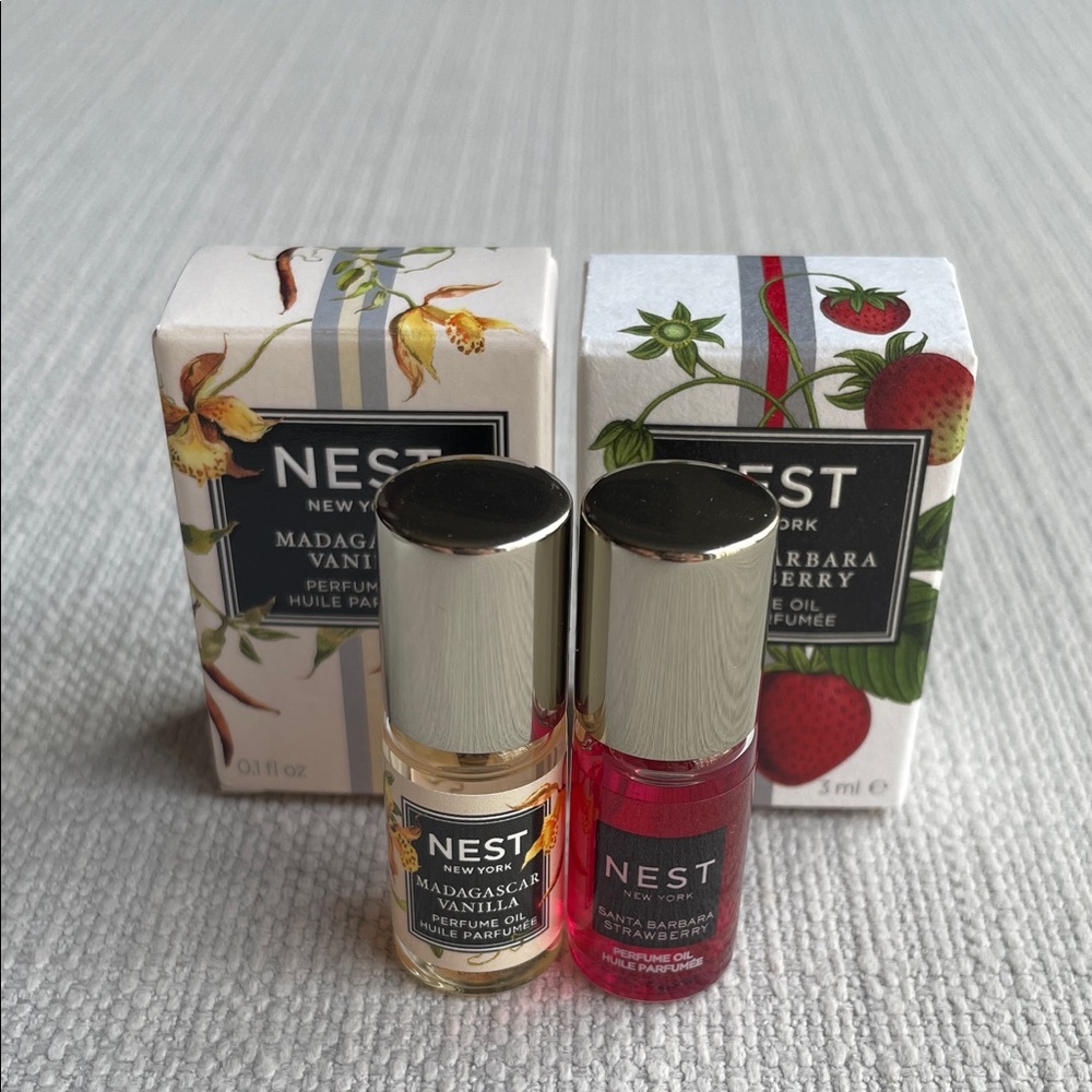 NEST Madagascar Vanilla & Santa Barbara Strawberry MINI fragrance Oil